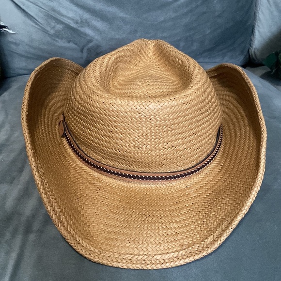 ✨LAST ONE!! Silver Canyon men’s Winslow raffia straw western cowboy sun hat - - Picture 15 of 15